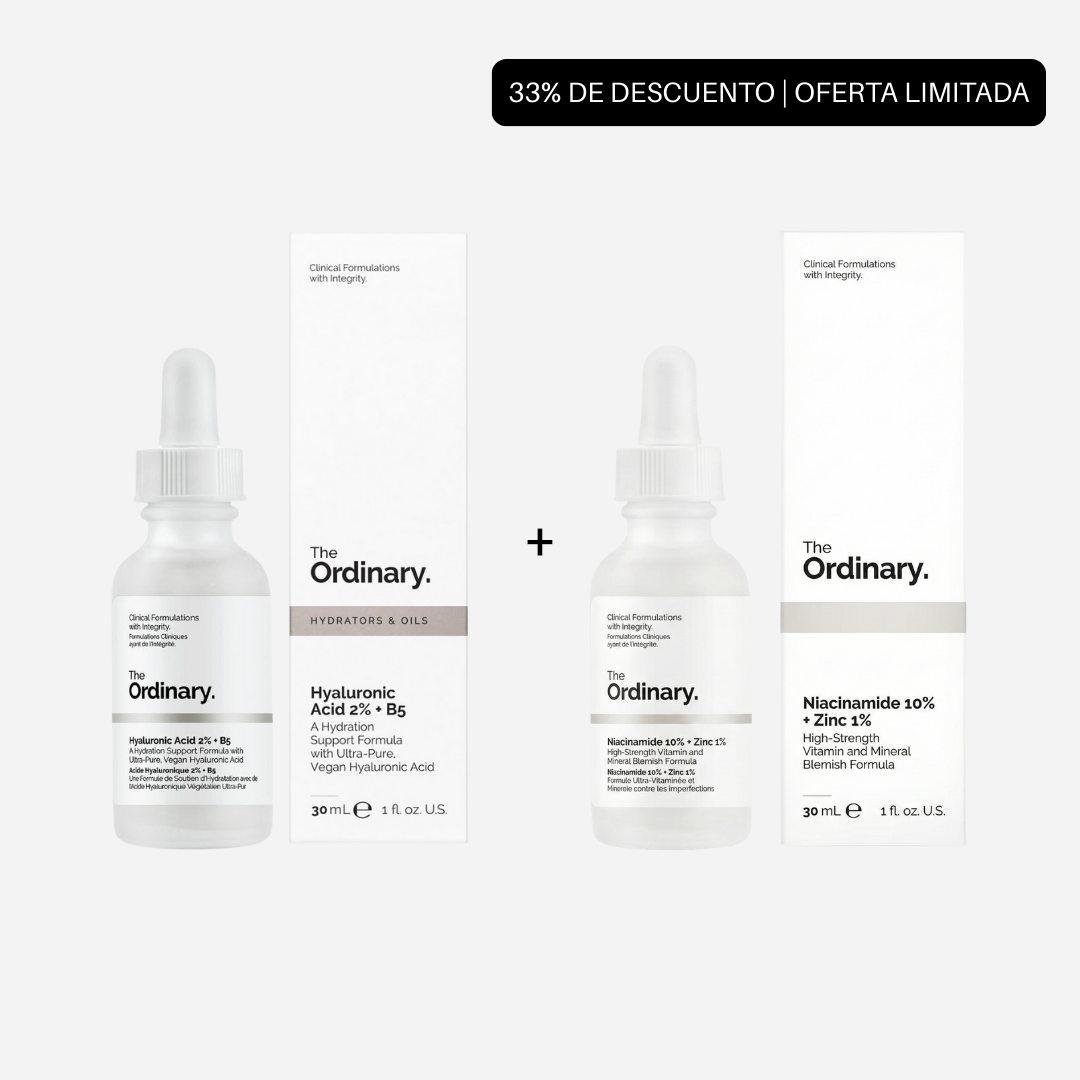 KIT Niacinamida 10% con Zinc 1% + Ácido Hialurónico 2% + B5 The Ordinary: imagen 1